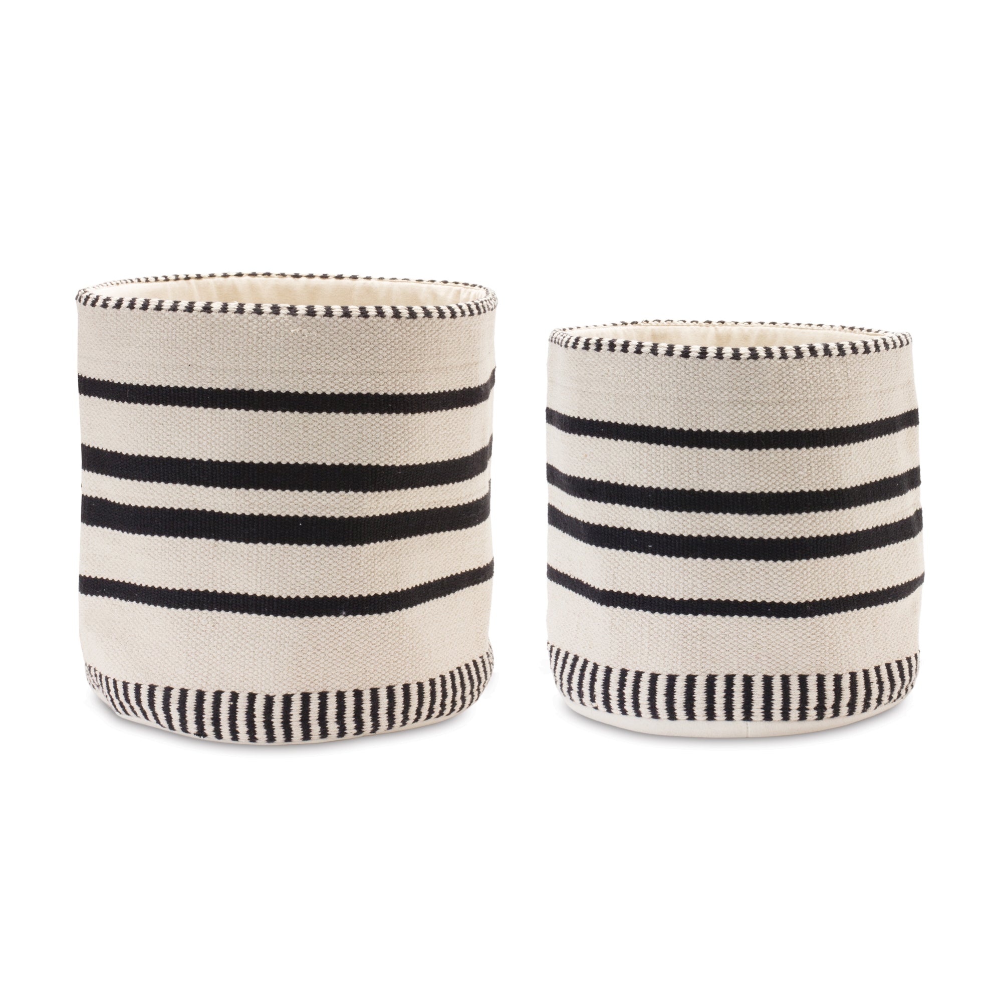 Southwestern Woven Cotton Basket (Set of 2)