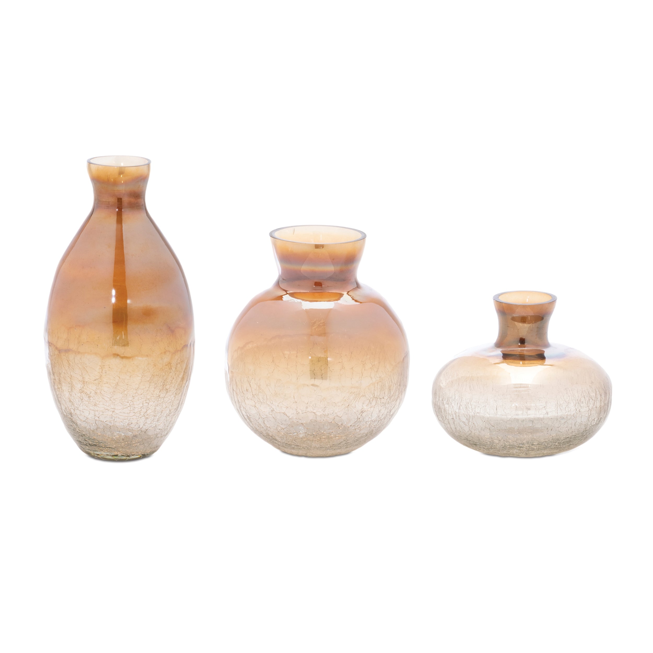 Bubbled Glass Bud Vase (Set of 3)