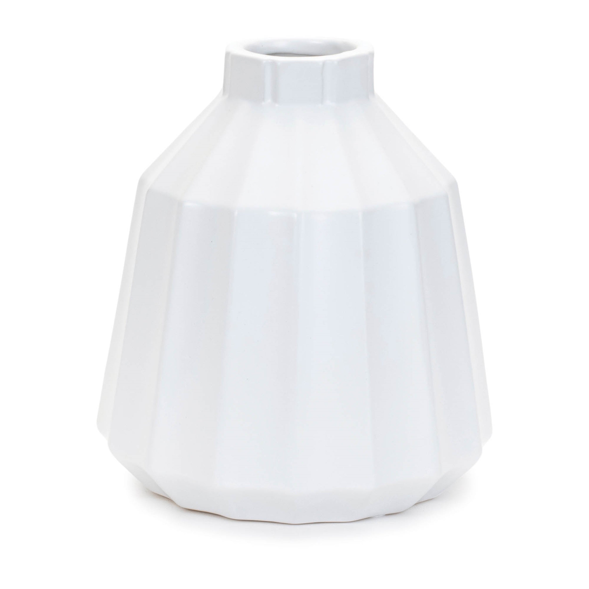 Ribbed Ceramic Vase (Set of 2)