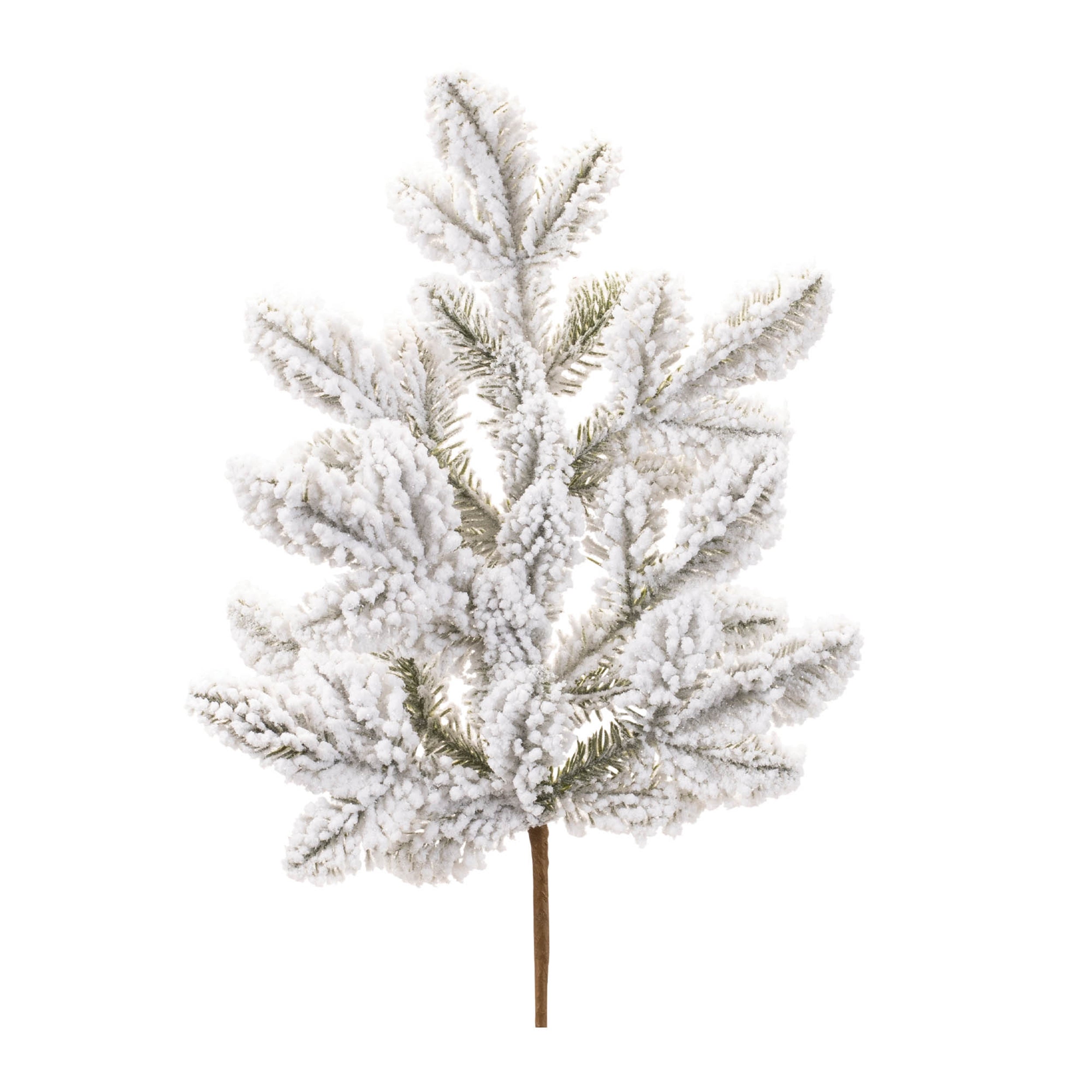 Flocked Pine Spray (Set of 6)
