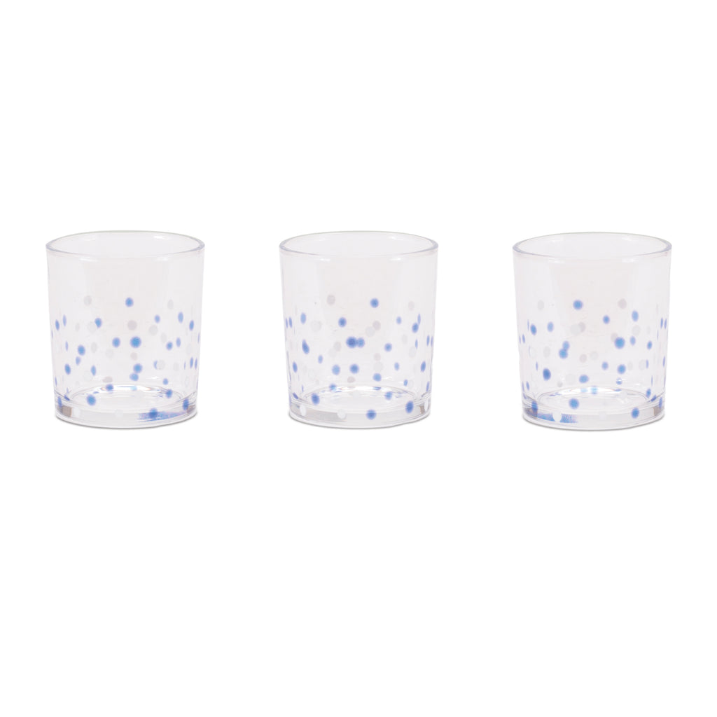 Dotted Glass Votive Candle Holder (Set of 3)