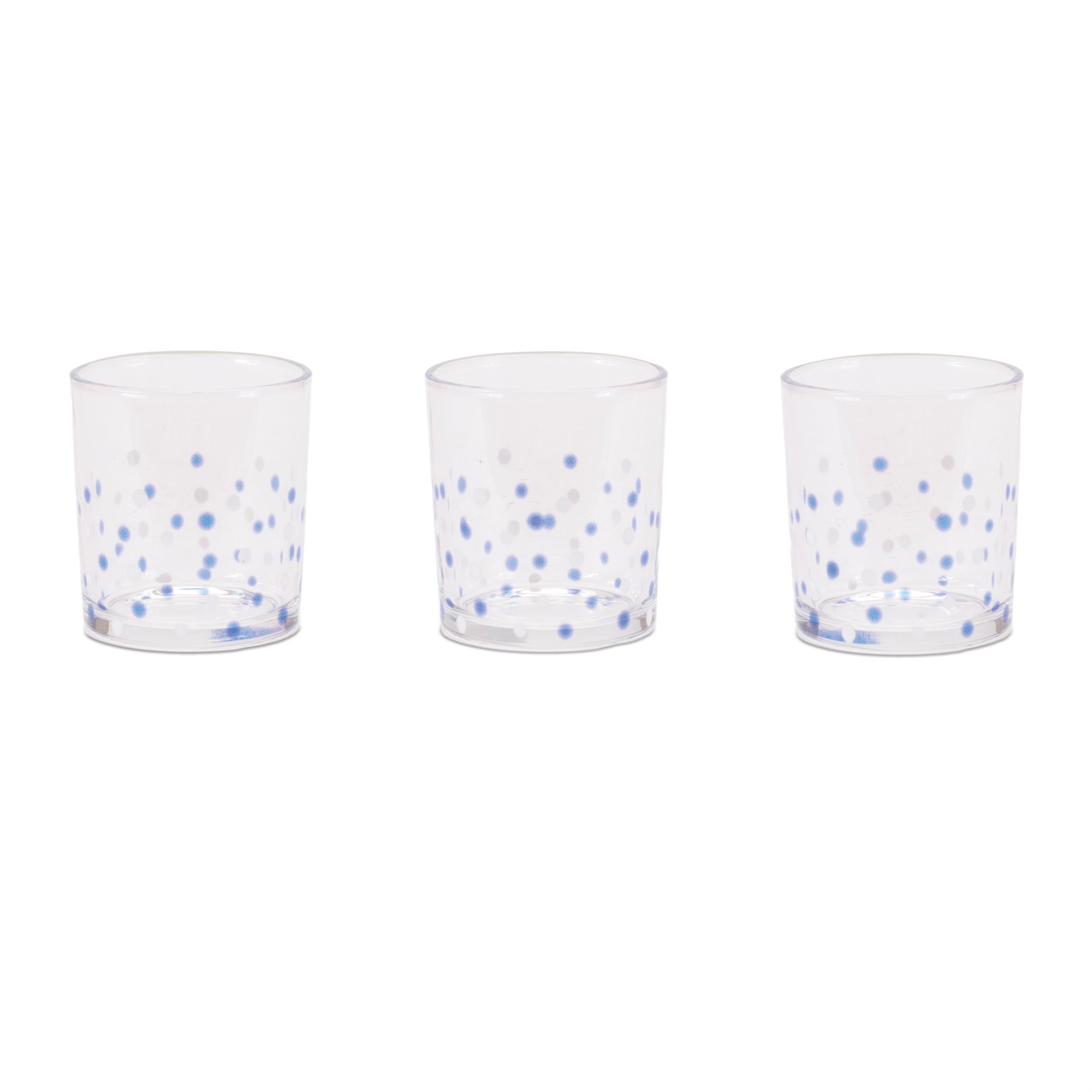 Dotted Glass Votive Candle Holder (Set of 3)